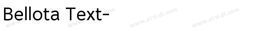 Bellota Text字体转换